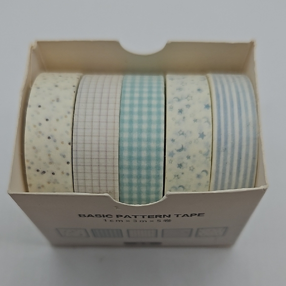 Blue Pattern Tape Set - Picture 2 of 6